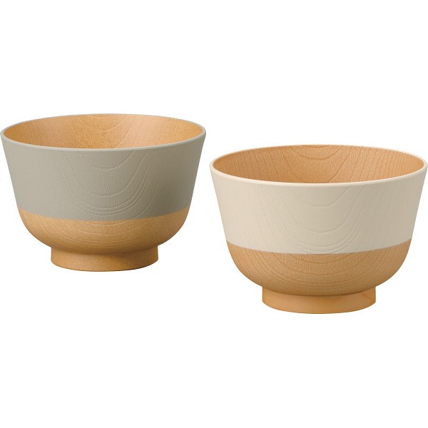 御祝.お返し,引出物,記念品は:やさしい彩り　抗菌汁椀２客揃 17019