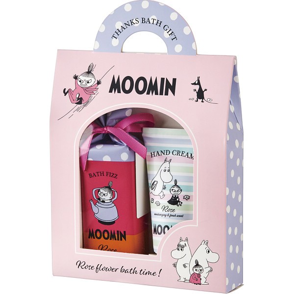 御祝.お返し,引出物,記念品は:ムーミン　バスギフトバッグ ローズ 9739002