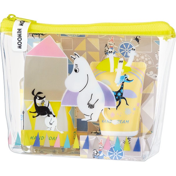 御祝.お返し,引出物,記念品は:ムーミン　ポーチセット グレープフルーツ 9765003 