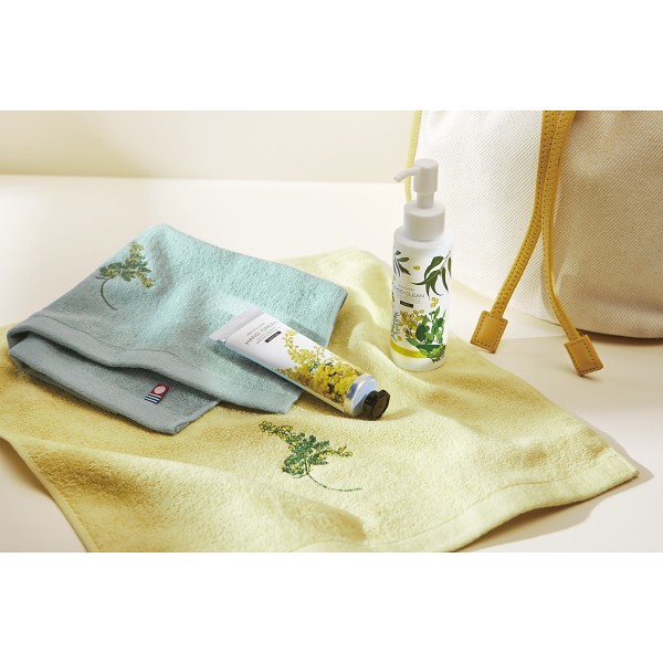 御祝.お返し,引出物,記念品は:ミアミモザ　今治ハンドタオル＆ハンドクリーム クリーム MMC10250