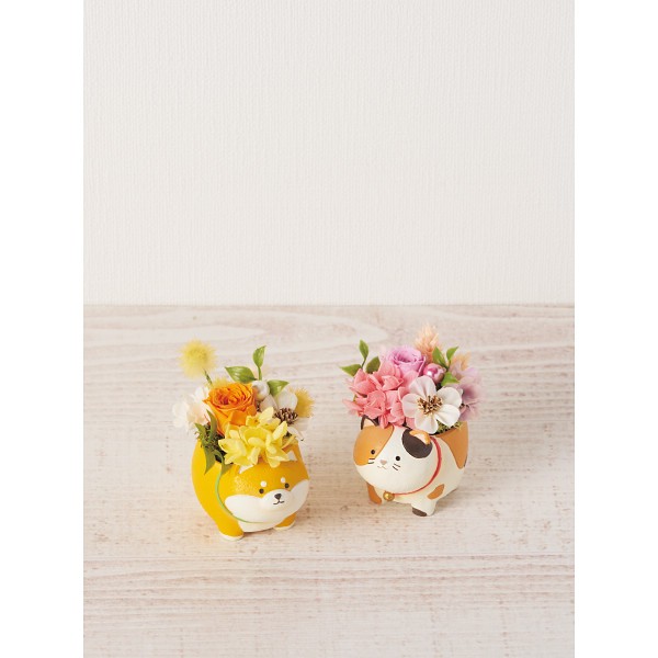 御祝.お返し,引出物,記念品は:アニマルプリザ（プリザーブドフラワー） 柴犬 1745873