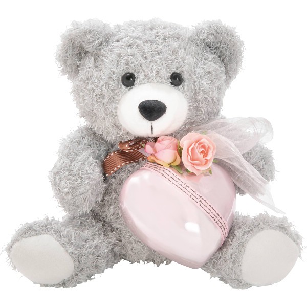 御祝.お返し,引出物,記念品は:フラワーベア　くまのきもち ピンクハート ncr-flobear-ph