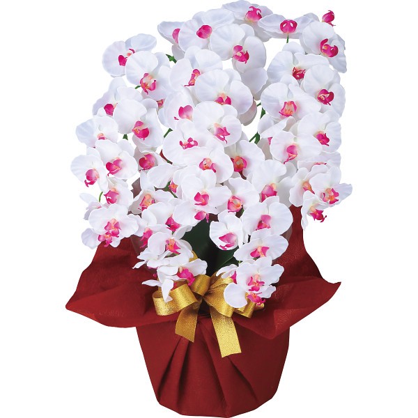 御祝.お返し,引出物,記念品は:アーティフィシャルフラワー　大輪　５本立胡蝶蘭 ホワイトビューティー ncr-24019-5-wb