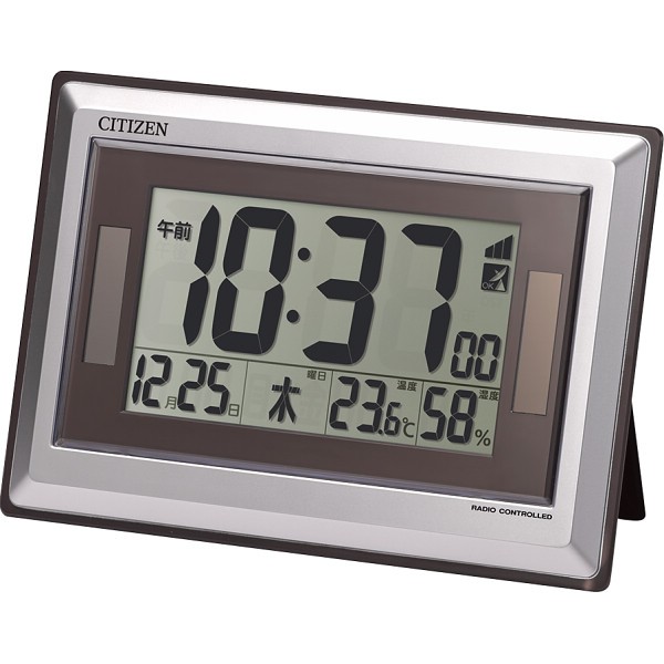 御祝.お返し,引出物,記念品は:シチズン　ソーラー電源電波時計（掛置兼用） 8RZ182-019