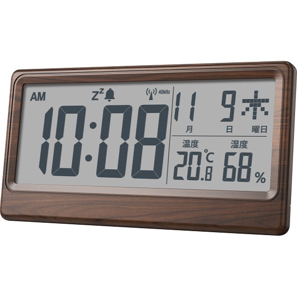 御祝.お返し,引出物,記念品は:アデッソ　温湿度表示付き電波時計 YH-59