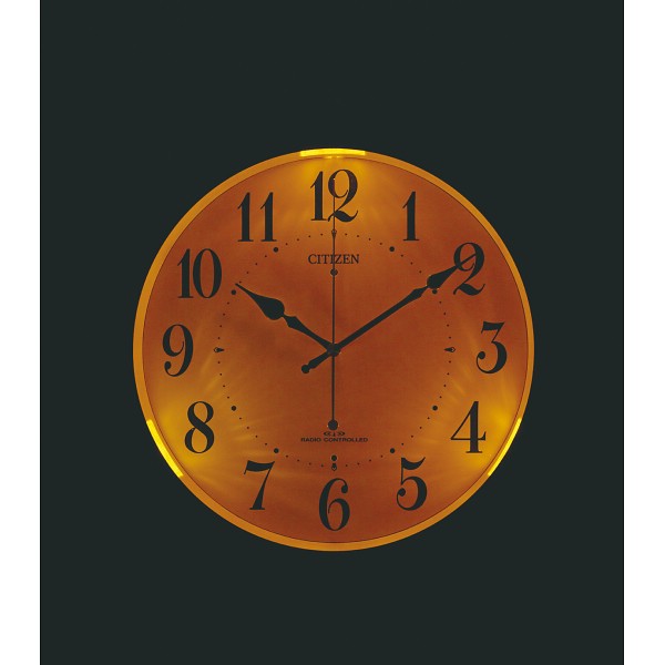 御祝.お返し,引出物,記念品は:シチズン　夜間自動点灯ライト付電波掛時計 4MYA36-006
