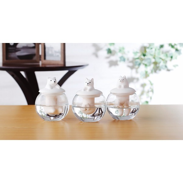 御祝.お返し,引出物,記念品は:ドーム型加湿器　アニマル サモエド SAN3252-3