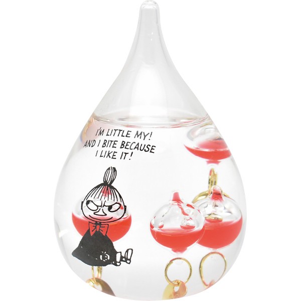 御祝.お返し,引出物,記念品は:リトルミイ　ガラスフロート温度計しずく 152-333252