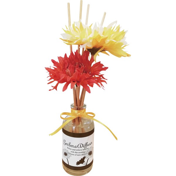 御祝.お返し,引出物,記念品は:ガーベラディフューザー　 オレンジフラワー 665892