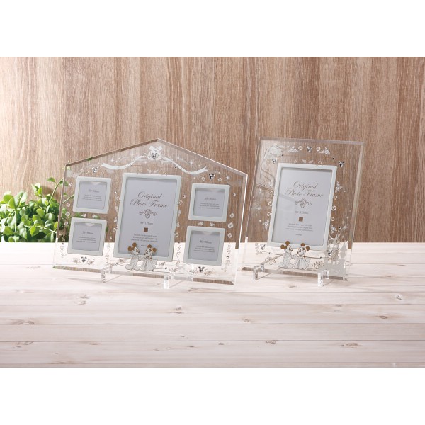 御祝.お返し,引出物,記念品は:ディズニーブライダルフレーム　ファミリー　５窓 1000053686
