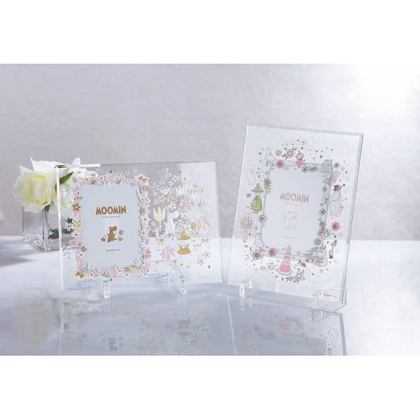 御祝.お返し,引出物,記念品は:ムーミン　グラスフレーム フラワー 1000110442