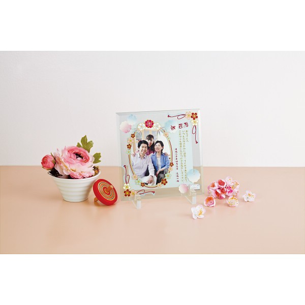 御祝.お返し,引出物,記念品は:フォトデコムガラスフレーム（オンリーワンフレーム）（お仕立券） PDM06501