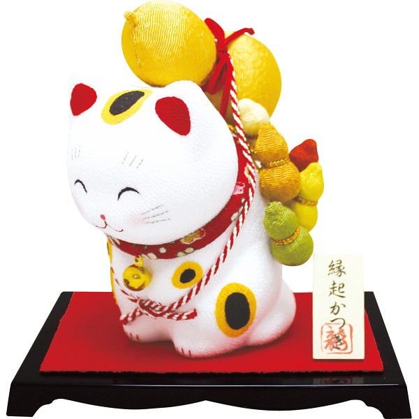 御祝.お返し,引出物,記念品は:リュウコドウ　縁起かつぎ招き猫（六瓢箪） 40-549