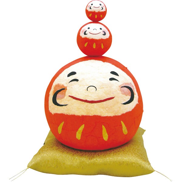 御祝.お返し,引出物,記念品は:リュウコドウ　ちぎり和紙　大福三福だるま 6-494