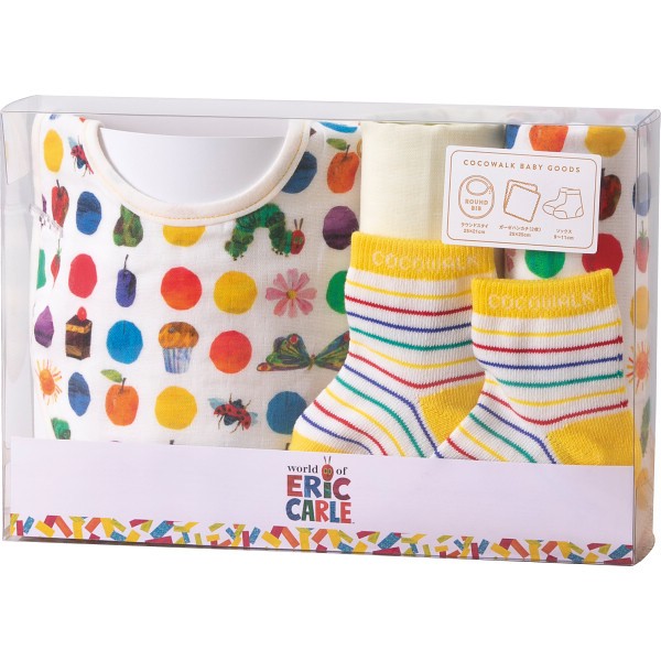 御祝.お返し,引出物,記念品は:ソックスギフトボックス（はらぺこあおむし） ドット Rｰ231005