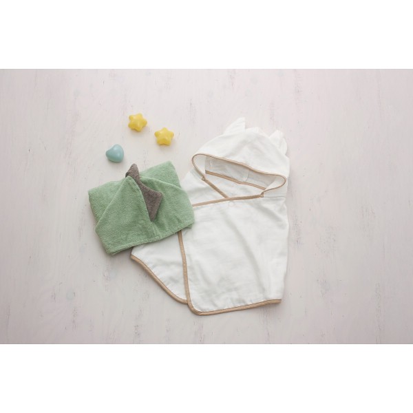 御祝.お返し,引出物,記念品は:ｓａｍｐｏ−さんぽ−　オーガニックバスポンチョ ねこ 42031