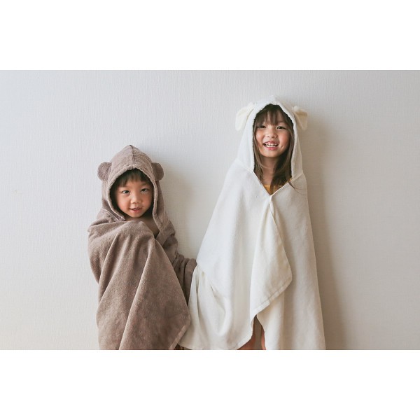 御祝.お返し,引出物,記念品は:ｓａｍｐｏ−さんぽ−　オーガニックバスポンチョ くま 42040