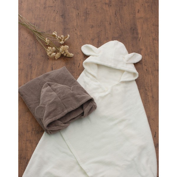 御祝.お返し,引出物,記念品は:ｓａｍｐｏ−さんぽ−　オーガニックバスポンチョ くま 42040