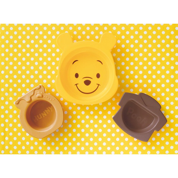御祝.お返し,引出物,記念品は:アイコンランチプレート くまのプーさん×イエロー 307108