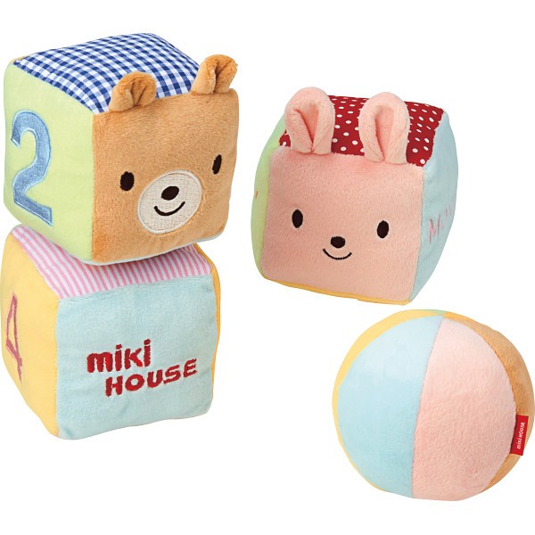 御祝.お返し,引出物,記念品は:ミキハウス　ベビーキューブ 46-1305-492