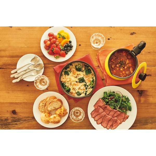 御祝.お返し,引出物,記念品は:トゥーメイ　着脱ＩＨ対応マルチセット（Ｍ） イエロー RB-2813