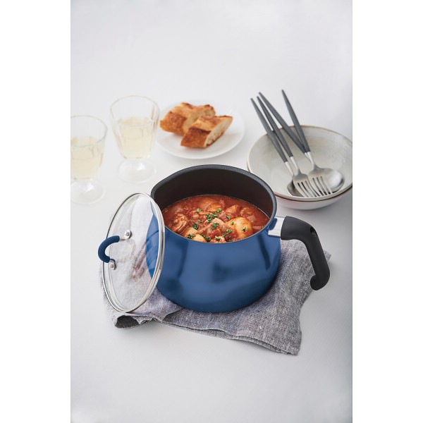 御祝.お返し,引出物,記念品は:トゥーメイ　ＩＨ対応マルチポット（Ｌ） ネイビー SRA-9473