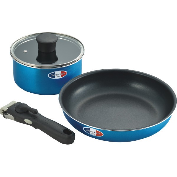 御祝.お返し,引出物,記念品は:ジャンヌ・エコール　着脱ハンドル鍋２点セット JE-121R