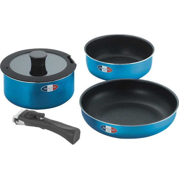 御祝.お返し,引出物,記念品は:ジャンヌ・エコール　着脱ハンドル鍋３点セット JE-122R