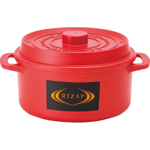 御祝.お返し,引出物,記念品は:ライザップ　ココット型電子レンジ用鍋　レッド　 MWCP2R