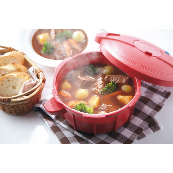 御祝.お返し,引出物,記念品は:マイヤー　電子レンジ圧力鍋 イタリアンレッド MPCｰ2.3IR