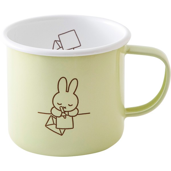 御祝.お返し,引出物,記念品は:富士ホーロー　ミッフィーパステルマグ（８ｃｍ） ペールグリーン MFP-8MG.PG