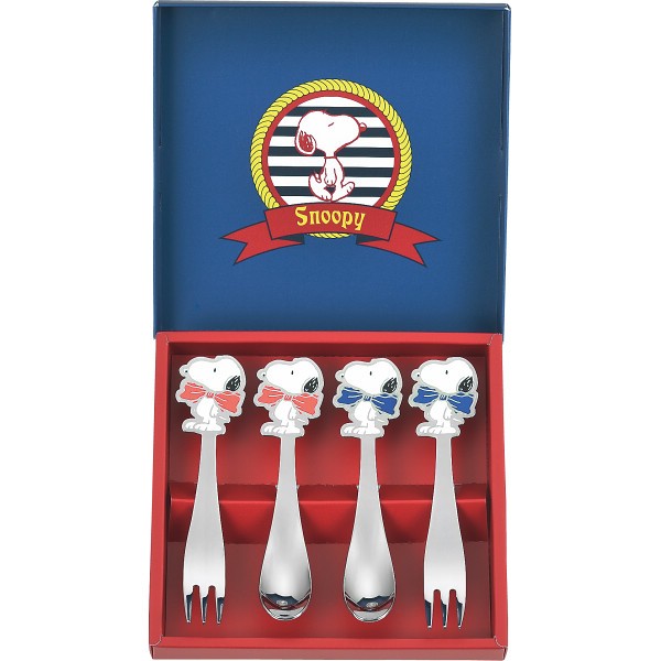 御祝.お返し,引出物,記念品は:スヌーピー　スプーン＆フォークセット SN-138