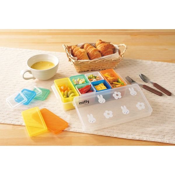 御祝.お返し,引出物,記念品は:ミッフィー　ケース付キューブストッカー６点セット DB-109