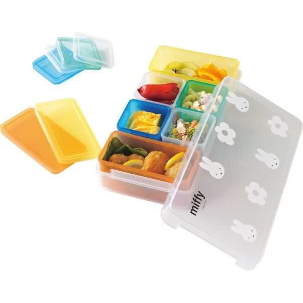 御祝.お返し,引出物,記念品は:ミッフィー　ケース付キューブストッカー６点セット DB-109