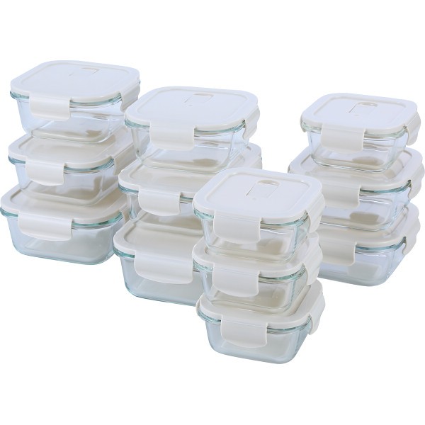 御祝.お返し,引出物,記念品は:マジクック　レンジ対応　耐熱ガラス容器　１２点セット 1759862