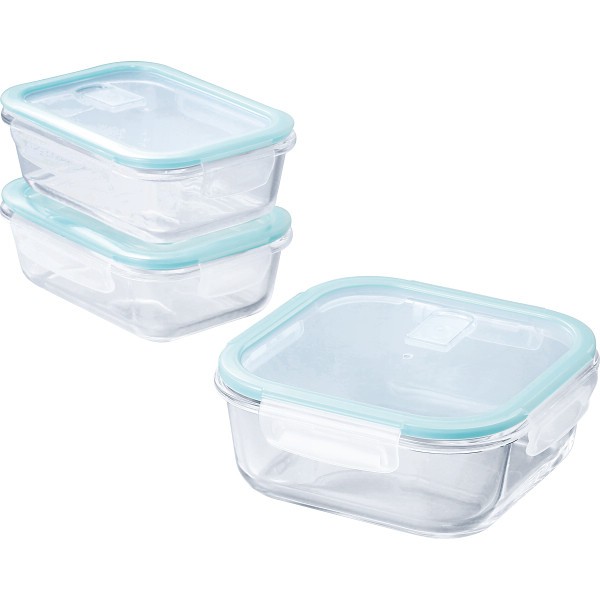 御祝.お返し,引出物,記念品は:マジクック　耐熱ガラス容器　３点セット 1747144