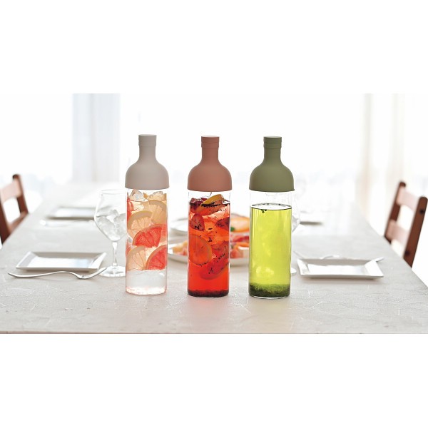 御祝.お返し,引出物,記念品は:ハリオ　フィルターインボトル スモーキーグリーン FIB-75-SG