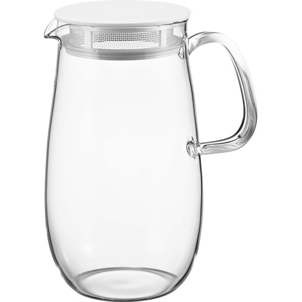 御祝.お返し,引出物,記念品は:ハリオ　レンジでかんたん麦茶ポット　むぎちゃん ホワイト XMP-1000-W