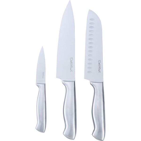 御祝.お返し,引出物,記念品は:マジクック　オールステンレス包丁３本セット 1761618