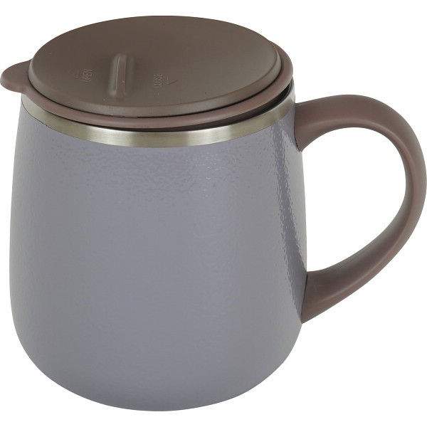 御祝.お返し,引出物,記念品は:フォルテック　オフィスマグ（３５０ｍｌ） グレー RH-1679