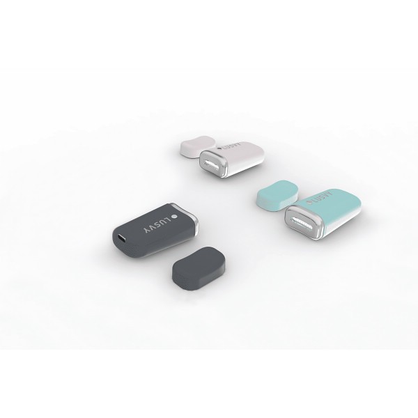 御祝.お返し,引出物,記念品は:ＬＵＳＶＹ　超音波式アイケア ダークグレー LEYEC1000DGR