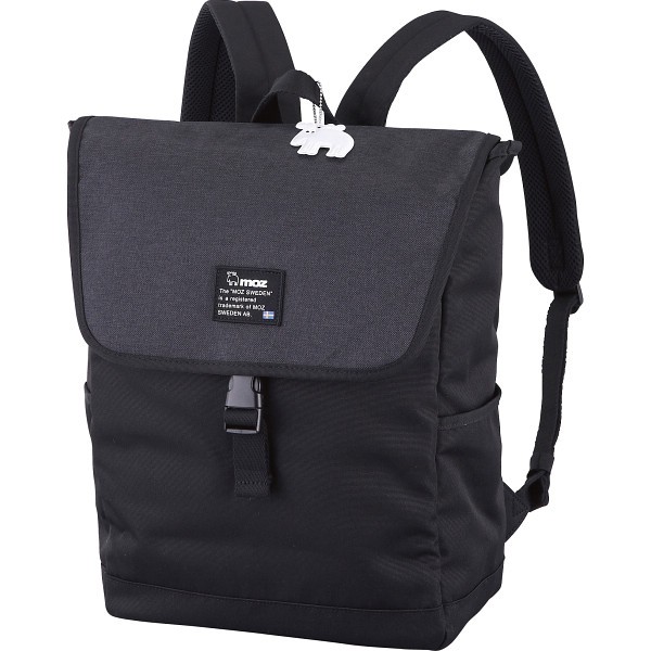 御祝.お返し,引出物,記念品は:モズ　フラップバックパック ブラック ZZEI-12