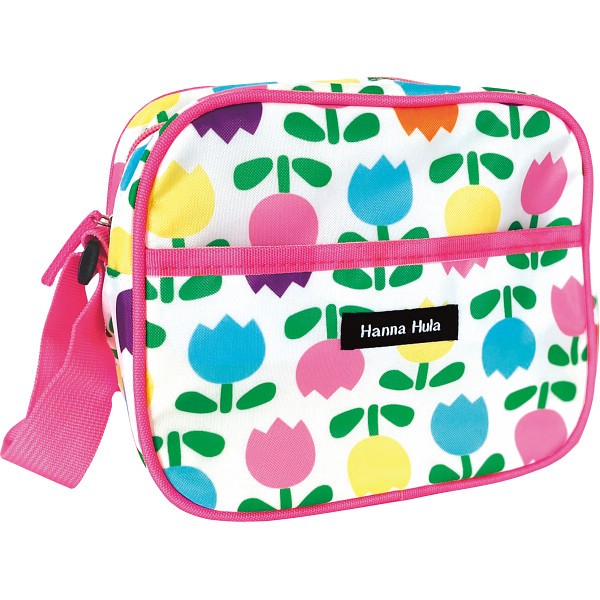 御祝.お返し,引出物,記念品は:ハンナフラ　キッズ　ショルダーバッグ ホワイトチューリップ CKSH-TU02