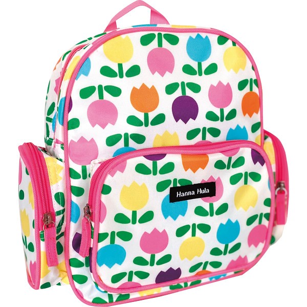 御祝.お返し,引出物,記念品は:ハンナフラ　キッズ　リュックサック ホワイトチューリップ CRU-TU02