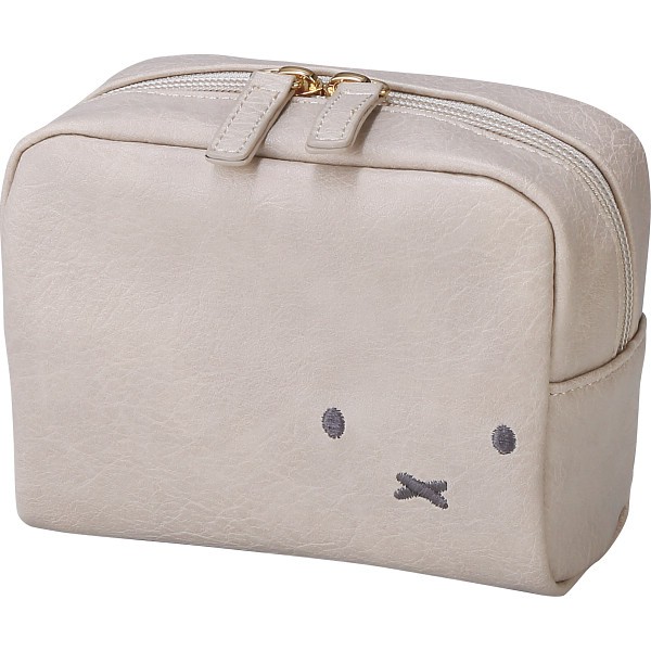 御祝.お返し,引出物,記念品は:ディック・ブルーナ　ミッフィーポーチ グレージュ BN2071GY-0