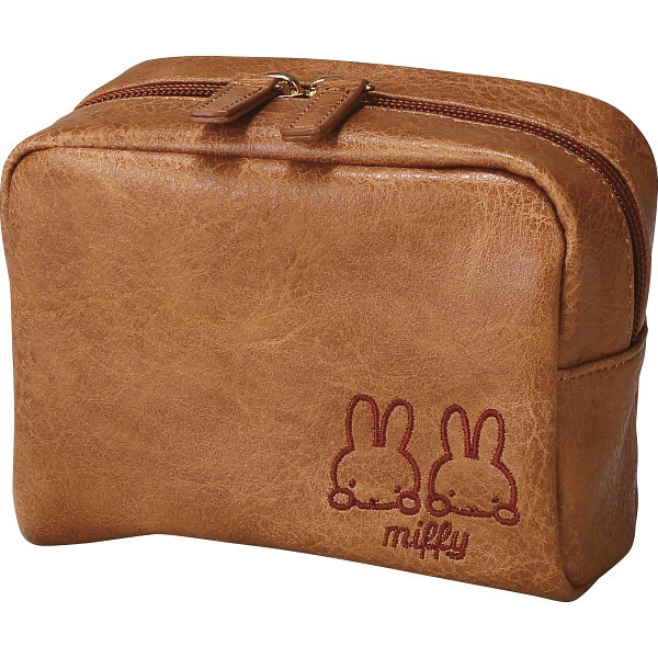 御祝.お返し,引出物,記念品は:ディック・ブルーナ　ミッフィーポーチ ブラウン BN2072BR-8