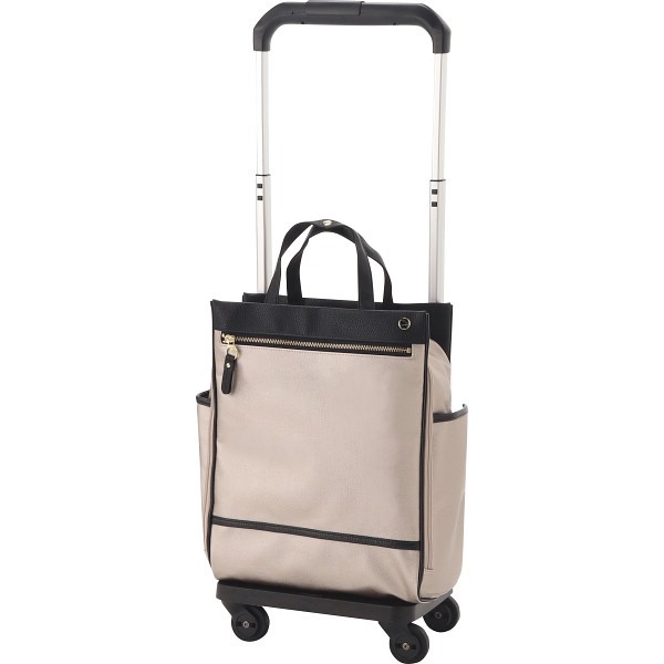 御祝.お返し,引出物,記念品は:ソエルテ　お買い物キャリー ベージュ 35987-05