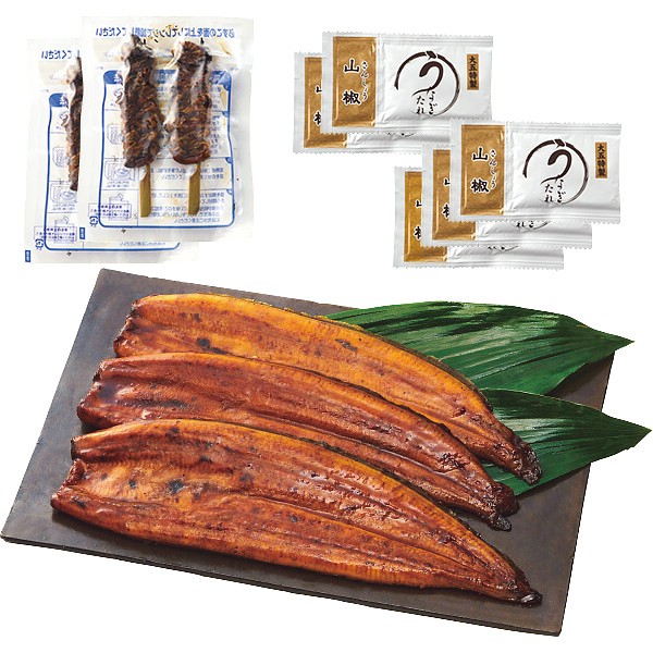 御祝.お返し,引出物,記念品は:うなぎ問屋の大五蒲焼（３尾） 1790353