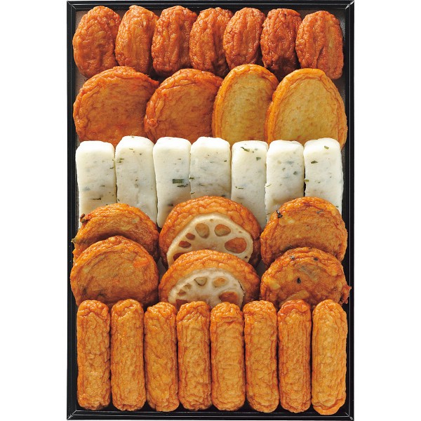 御祝.お返し,引出物,記念品は:月揚庵　さつまあげ詰合せ　（８種３２個） 1677109