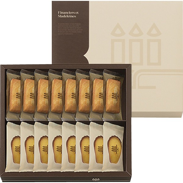 御祝.お返し,引出物,記念品は:アンリ・シャルパンティエ　フィナンシェ・マドレーヌ詰合せ（１６個） HFM-25N2 